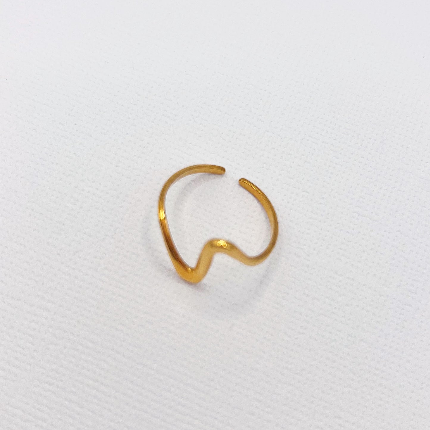 597 | ZIG ZAG RING | GOLD