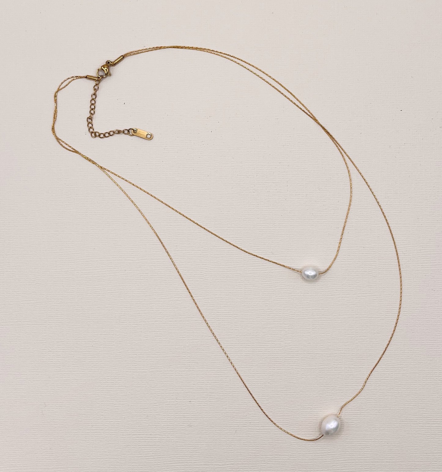 649 | LEILA PEARL NECKLACE | GOLD