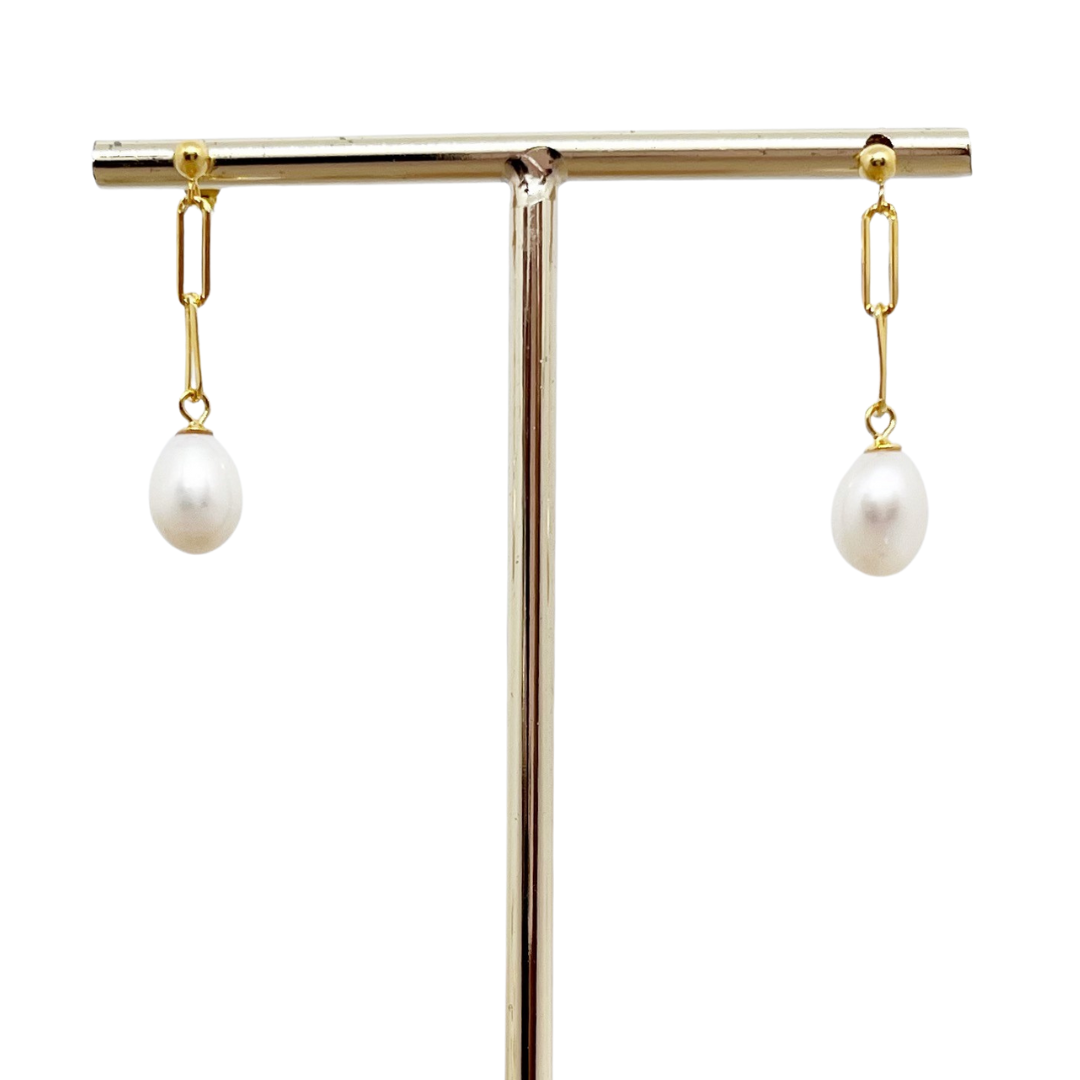 473 | ANDIE FRESHWATER PEARL EARRINGS | GOLD