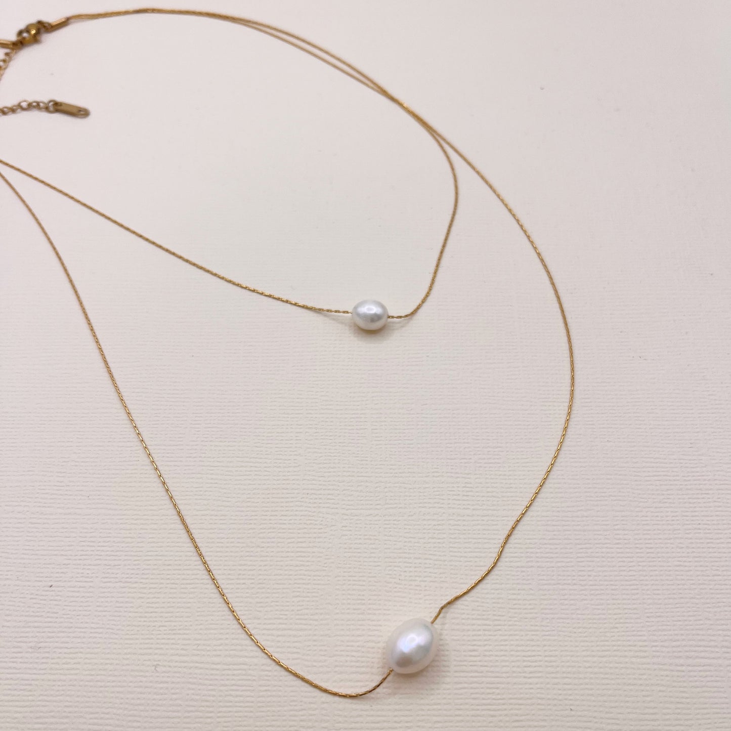649 | LEILA PEARL NECKLACE | GOLD