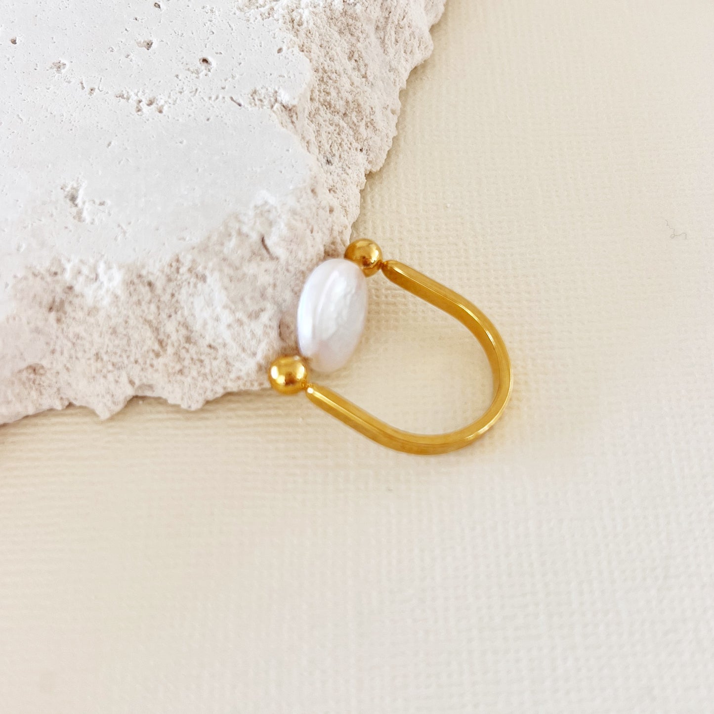 752 | PORTOFINO PEARL RING | GOLD