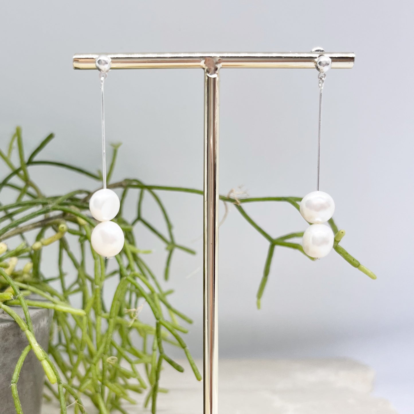 654 | TALULLA PEARL EARRINGS | SILVER
