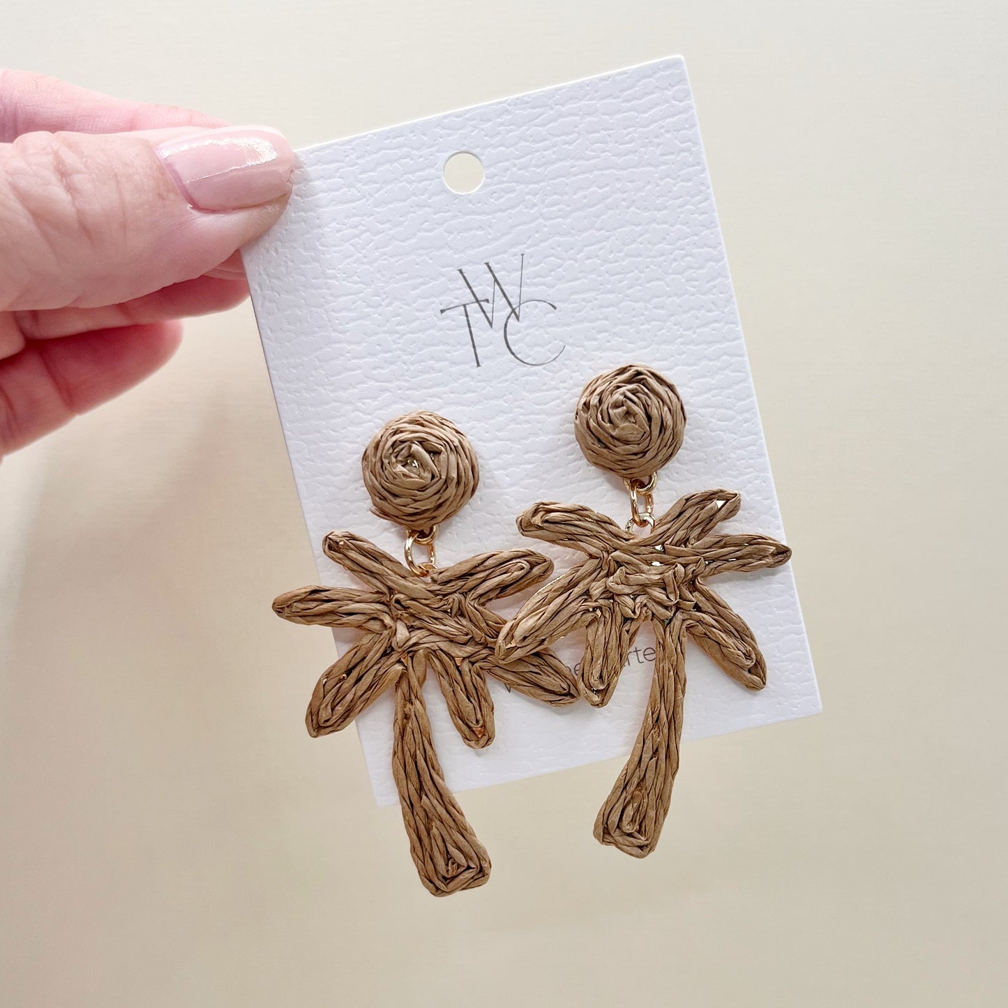 659 | ISLAND PALM EARRINGS | NATURAL