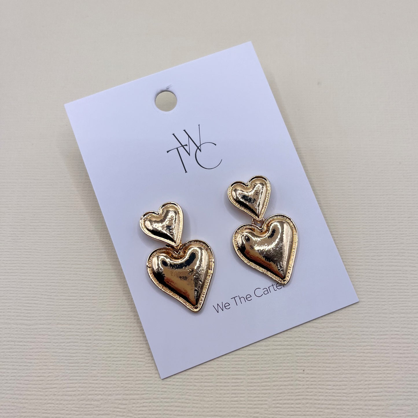 633 | VALENTINE HEART EARRINGS | GOLD