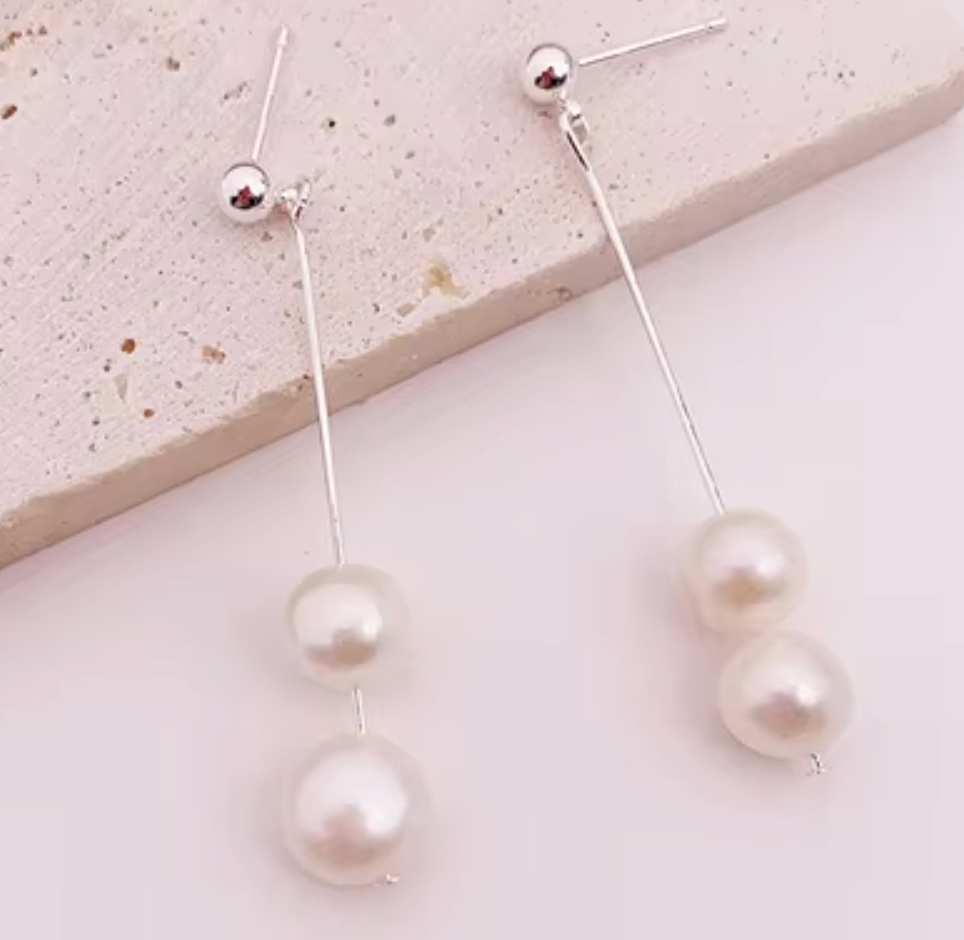 654 | TALULLA PEARL EARRINGS | SILVER