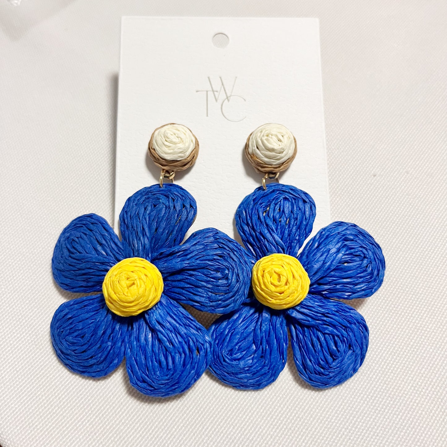 769 | FLOWER BLOOM EARRINGS | BLUE