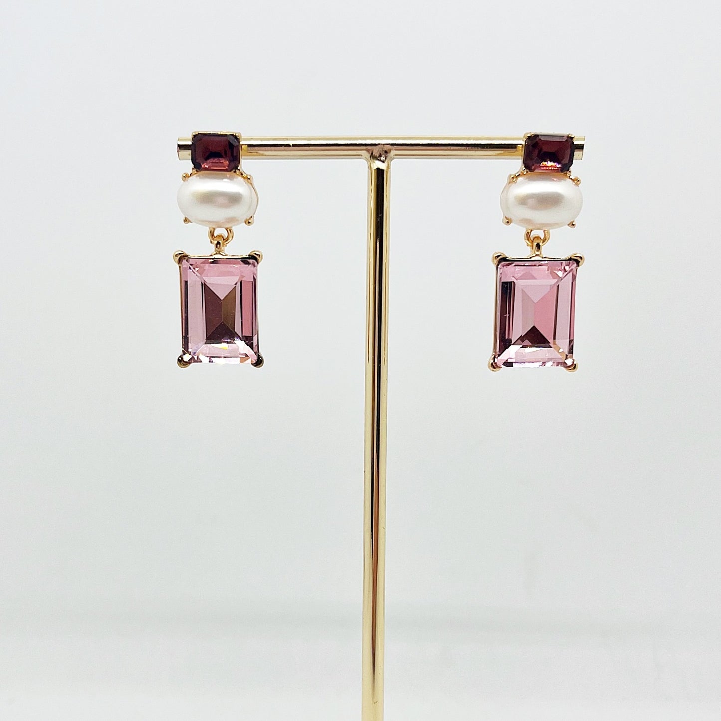 509 | CARMELLA PEARL EARRINGS | PINK
