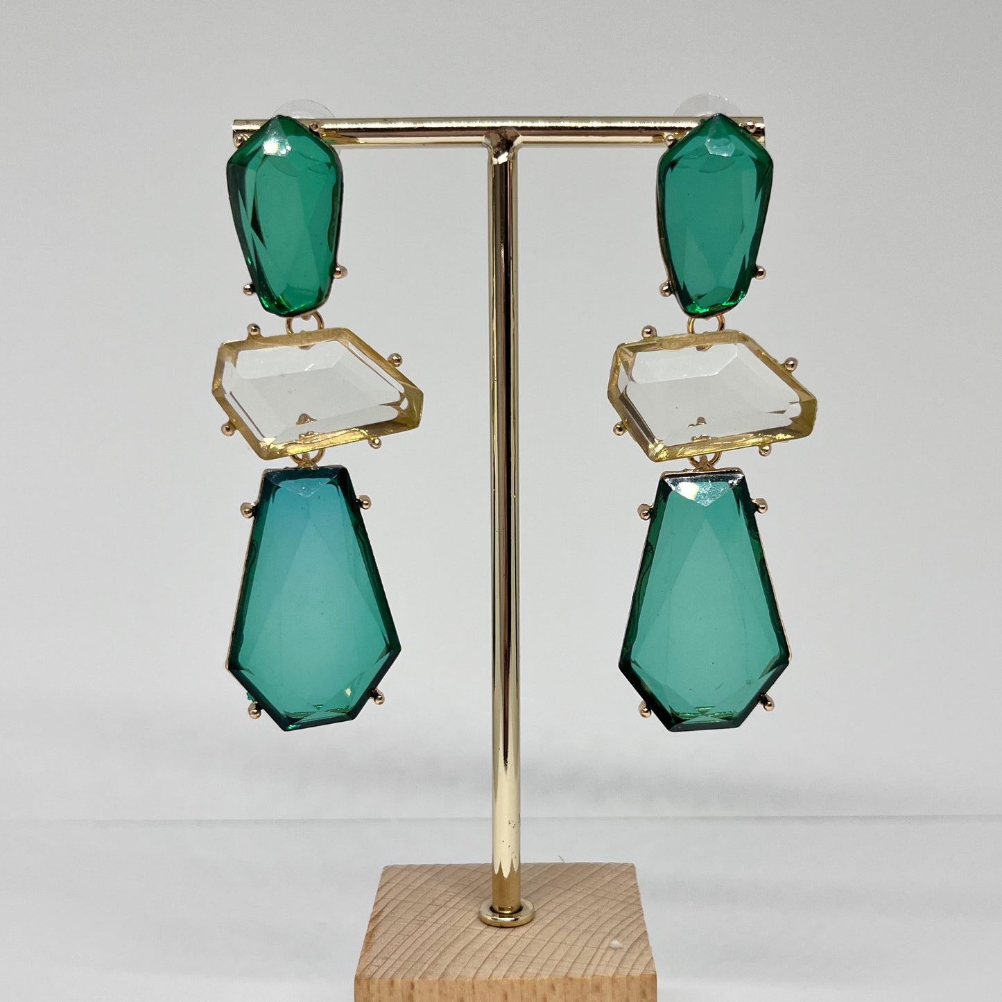 529 | DAHLIA EARRINGS | EMERALD