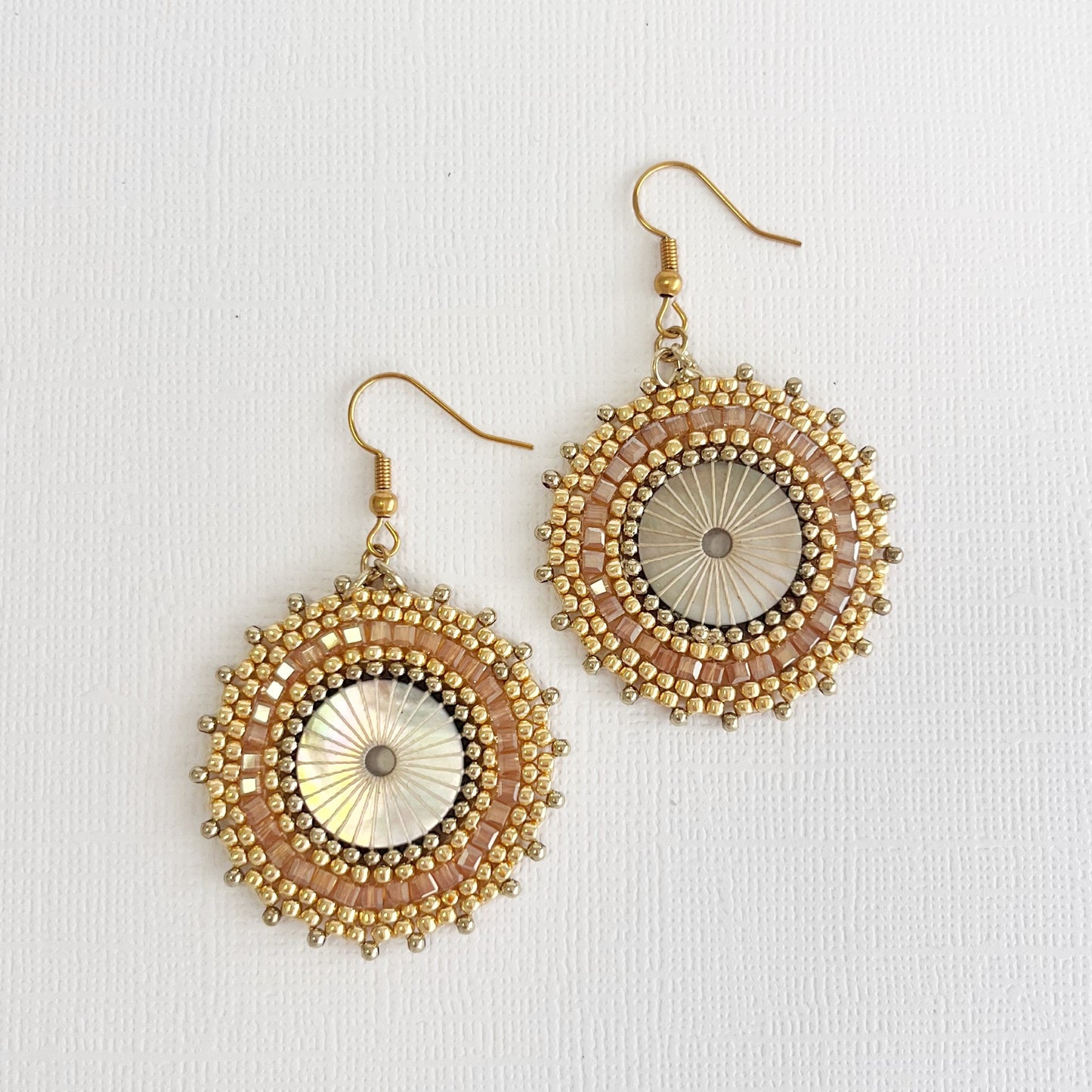 579 | FRANCESCA BEADED EARRINGS | BLUSH