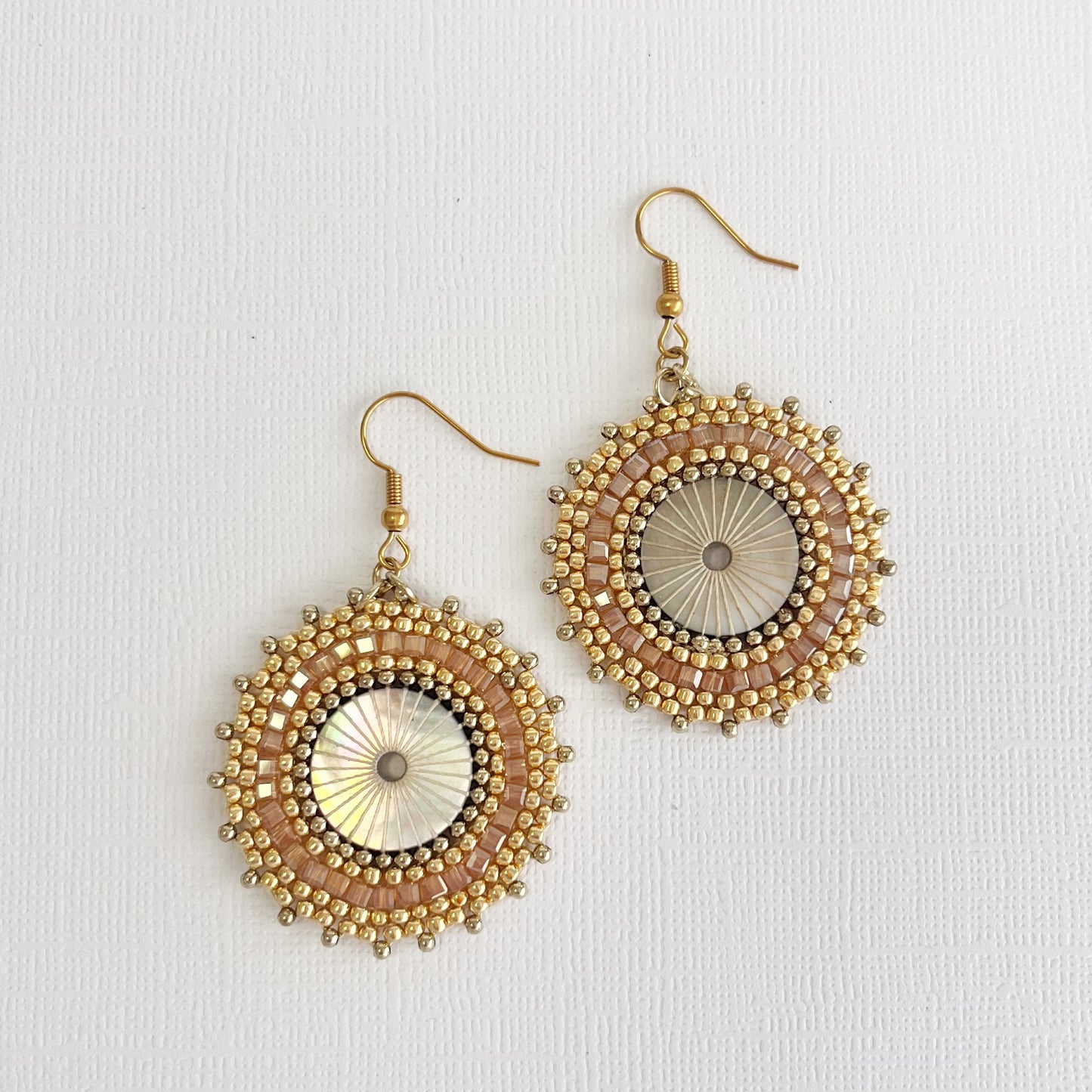 579 | FRANCESCA BEADED EARRINGS | BLUSH