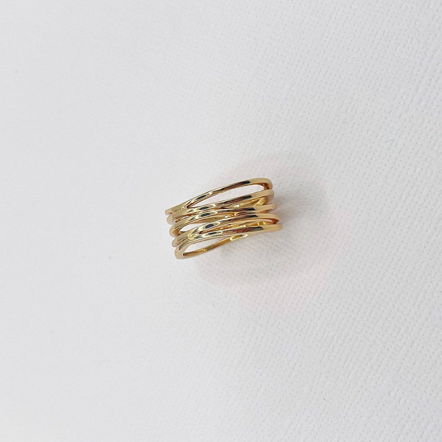 599 | SELINA CRISS CROSS RING | GOLD