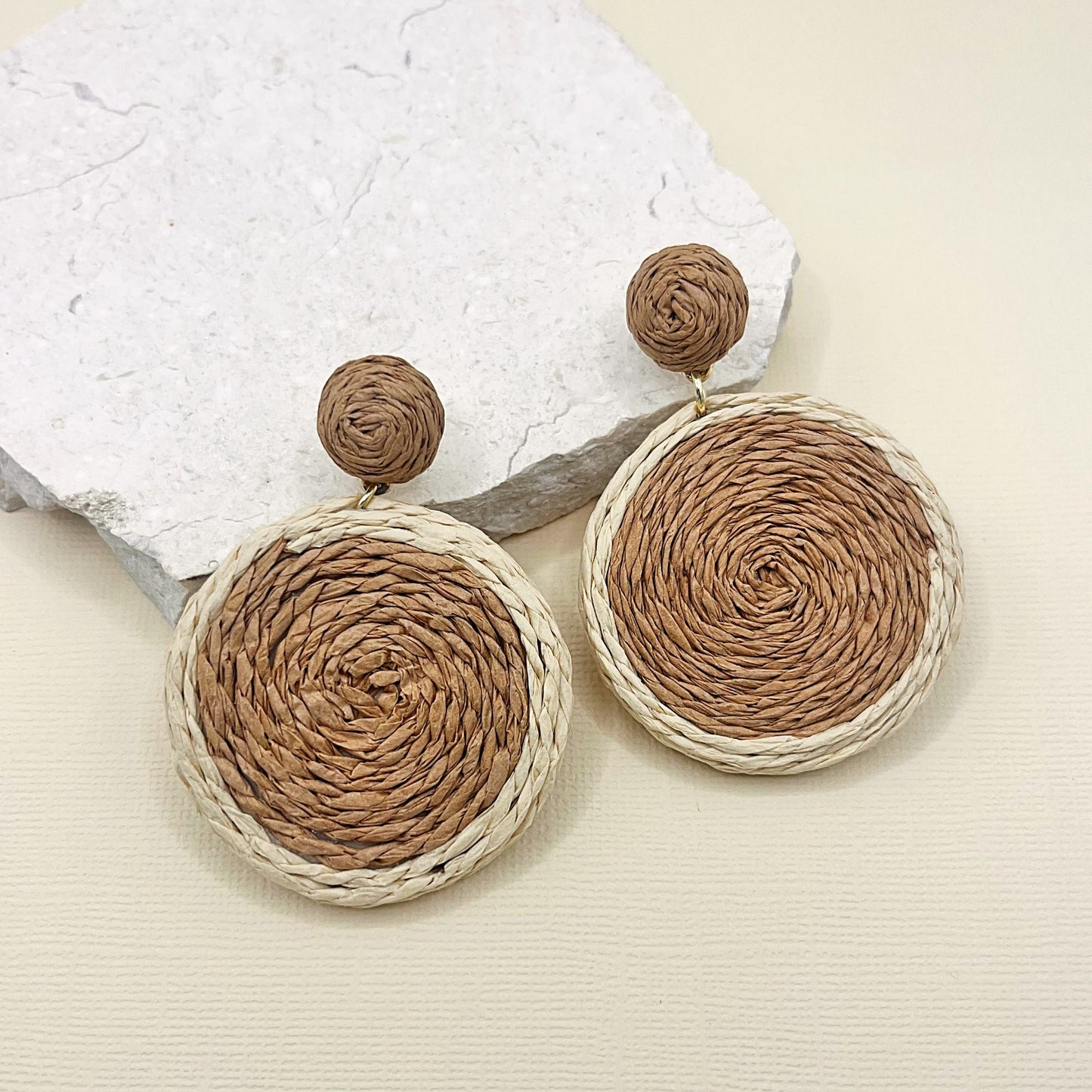 667 | MARTHA EARRINGS | CREAM/NATURAL