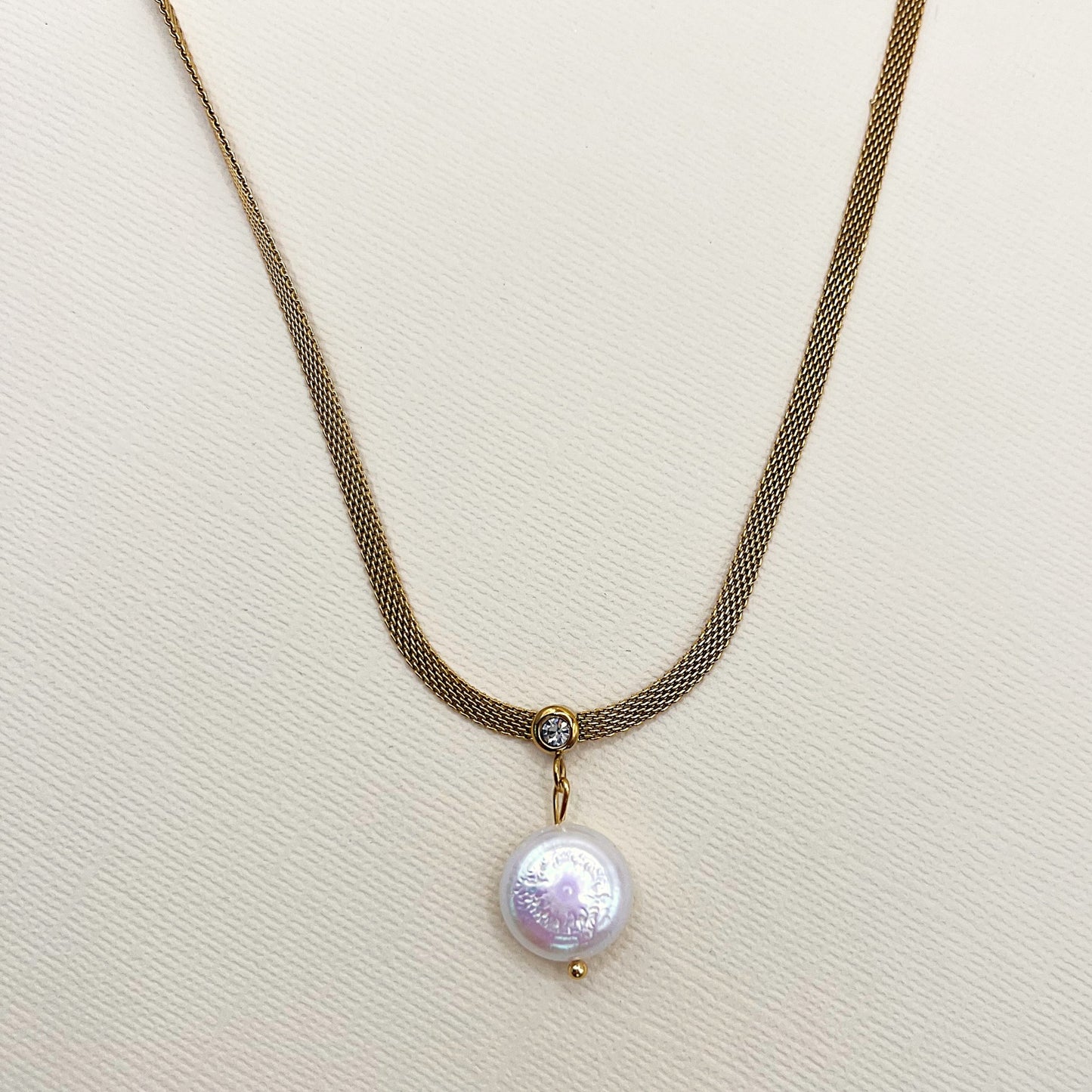 648 | ADDISON PEARL NECKLACE | GOLD