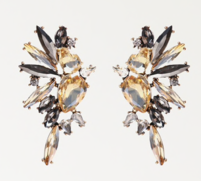 260 KATE EARRINGS | SMOKE