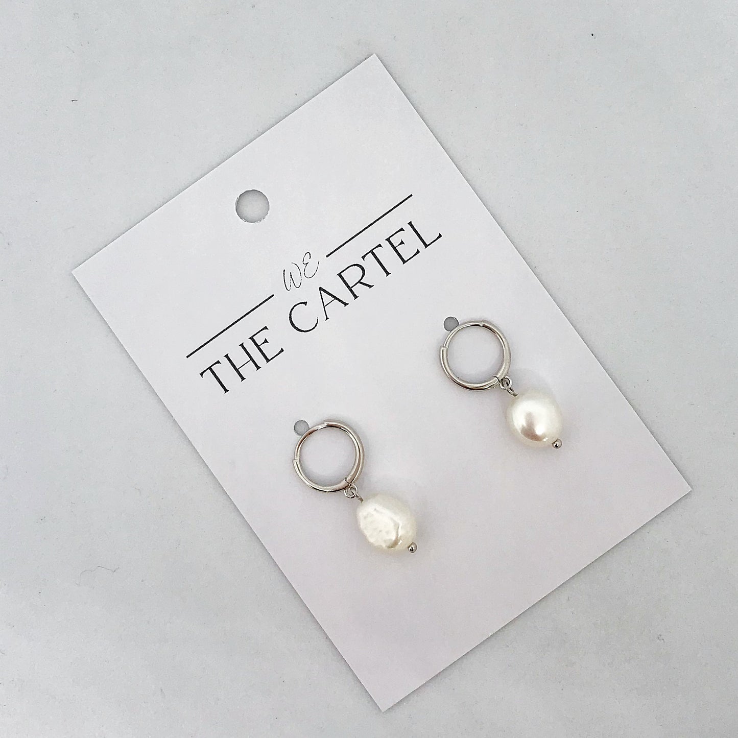 178 | JADE FRESHWATER PEARL HUGGIES | STERLING SILVER