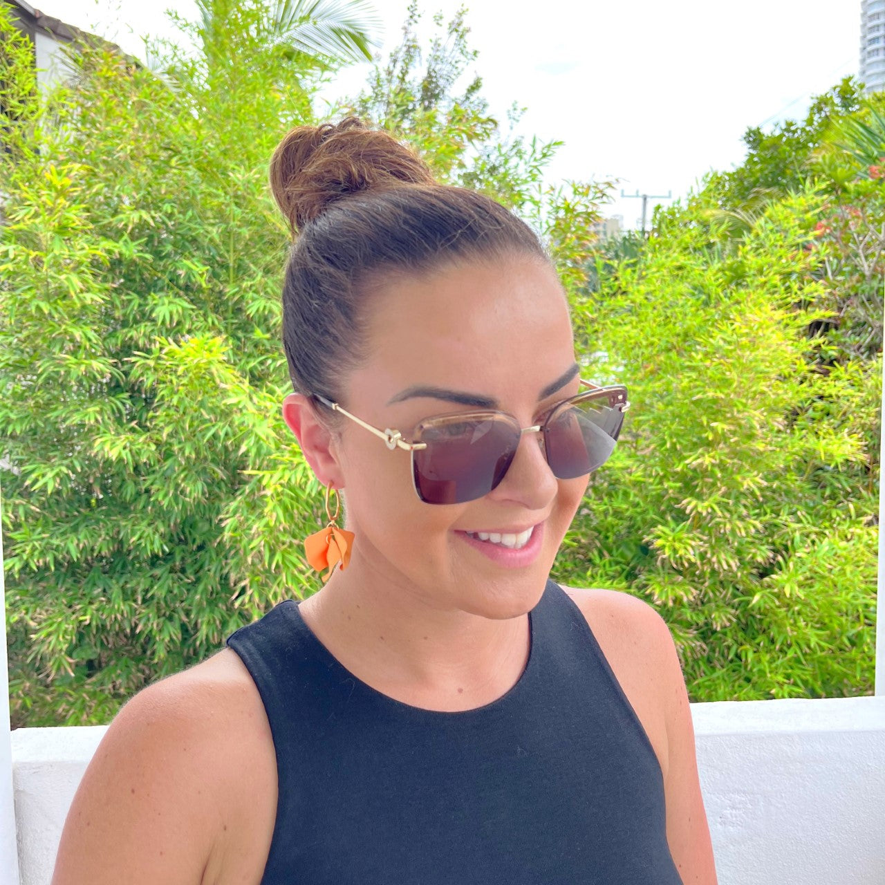 183 | LOUISA EARRINGS | MELON