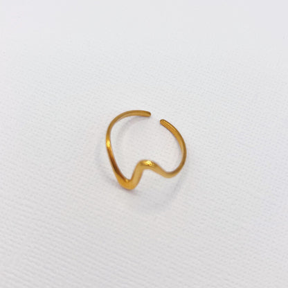 597 |  ZIG ZAG RING | GOLD