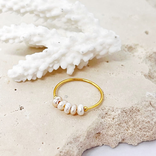 434 | PEARL RING | GOLD
