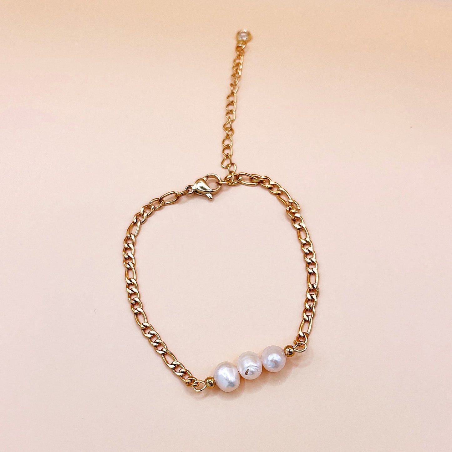 612 | CAPRI PEARL BRACELET | GOLD