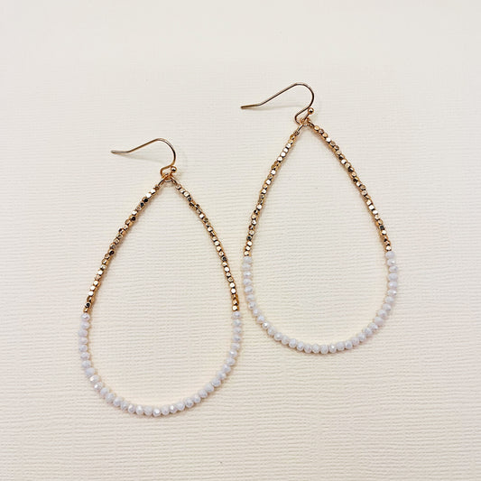 632 | COVE BEADED EARRINGS | WHITE