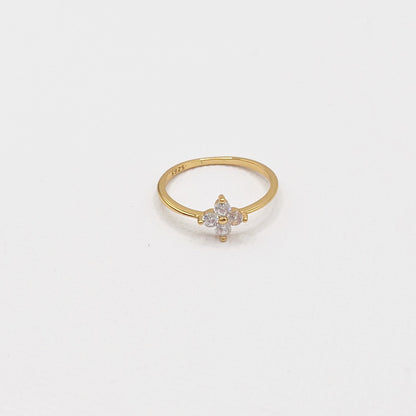 601 | GRACE FLOWER RING | GOLD