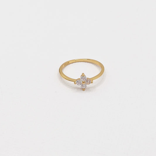 601 | GRACE FLOWER RING | GOLD