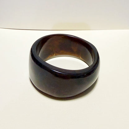 781 | HAYES RESIN BANGLE | DARK CHOCOLATE
