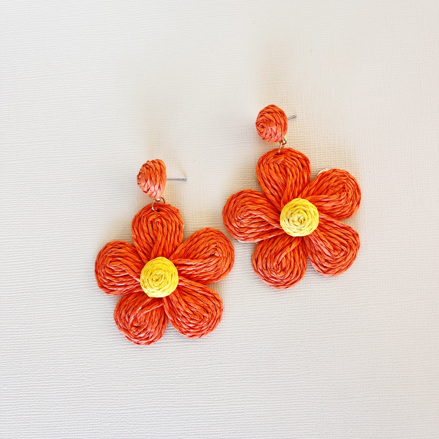 768 | FLOWER BLOOM EARRINGS | ORANGE