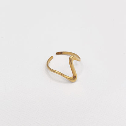 597 |  ZIG ZAG RING | GOLD