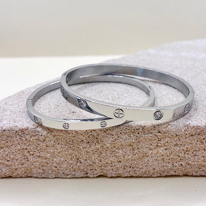 634 | LOVE BANGLE 6mm | SILVER