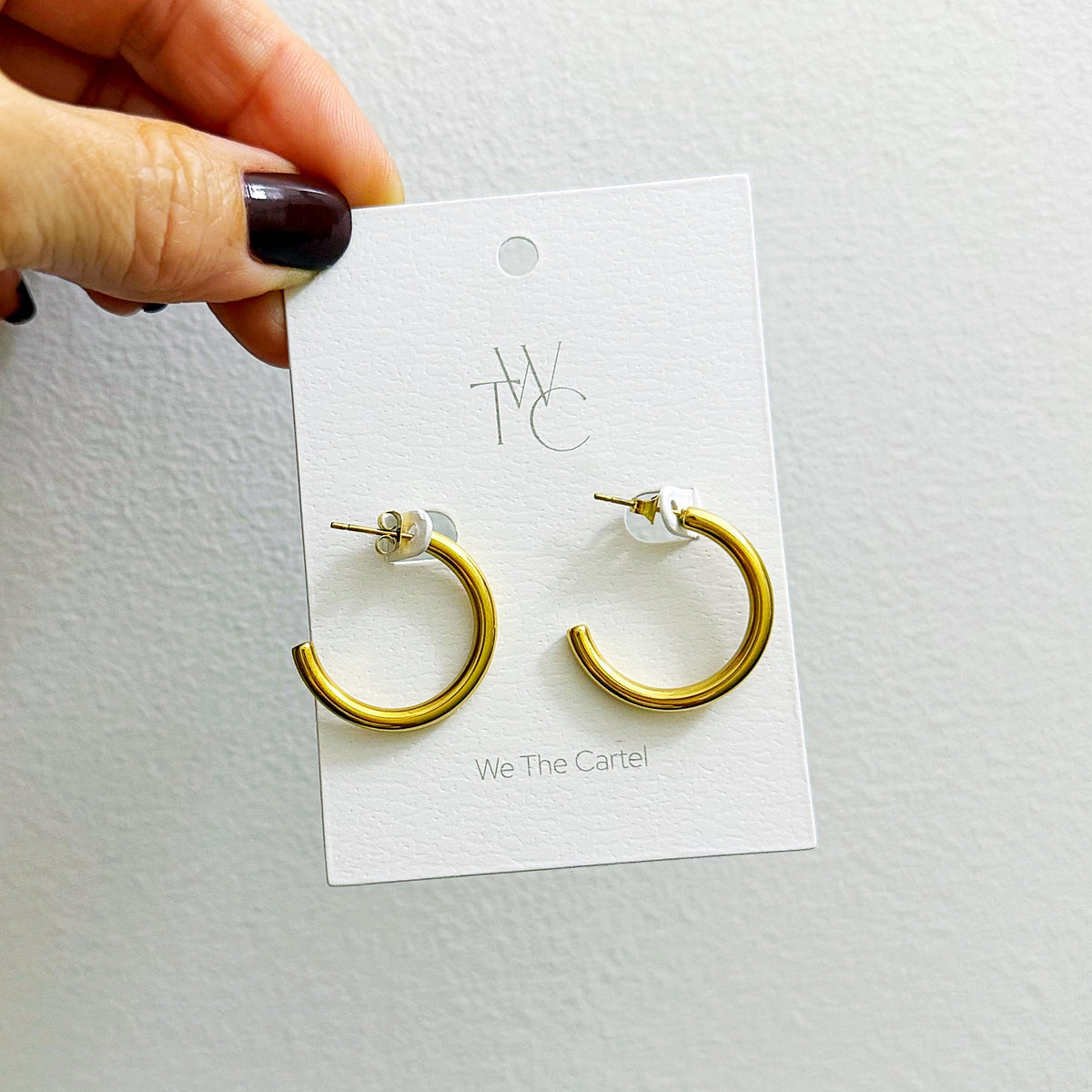 874 | CARTER HOOP EARRINGS  | 2.5cm GOLD