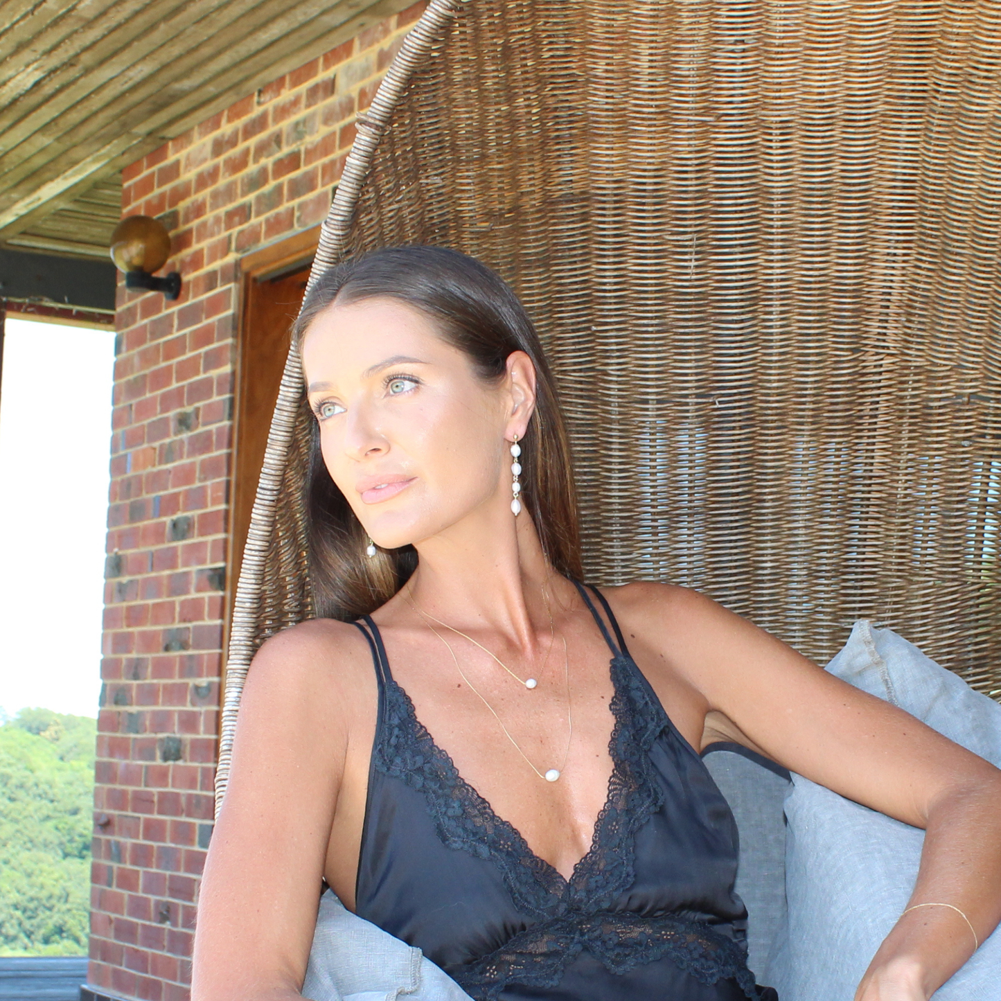 757 | GEORGIE FRESHWATER PEARL EARRINGS | GOLD