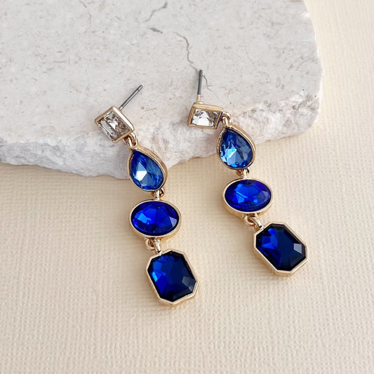 696 |  ABIGAIL EARRINGS | SAPPHIRE BLUE
