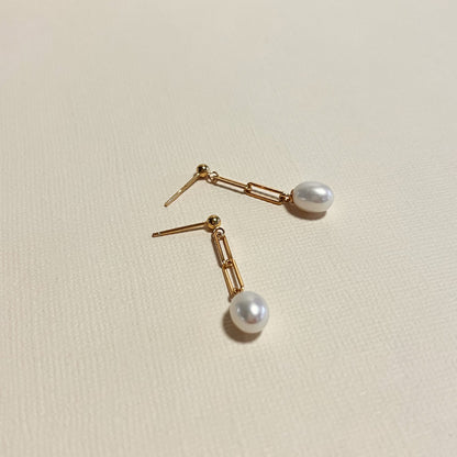 473 |  ANDIE FRESHWATER PEARL EARRINGS | GOLD