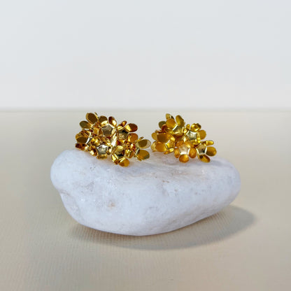 819 | BELLE FLOWER EARRINGS  | GOLD