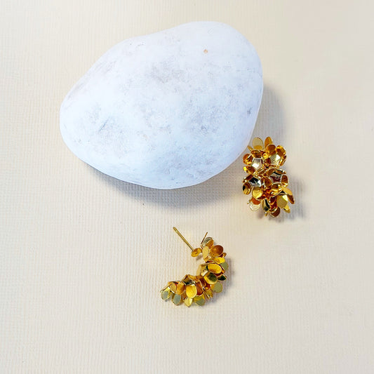 819 | BELLE FLOWER EARRINGS  | GOLD