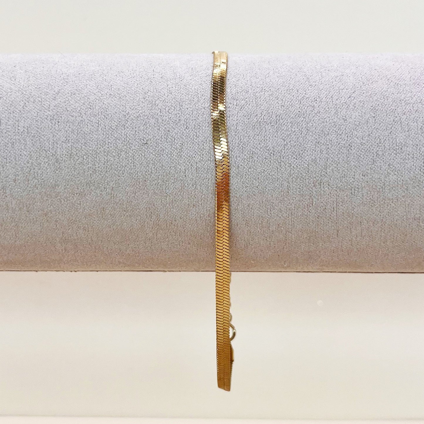 742 | HERRINGBONE  BRACELET | GOLD