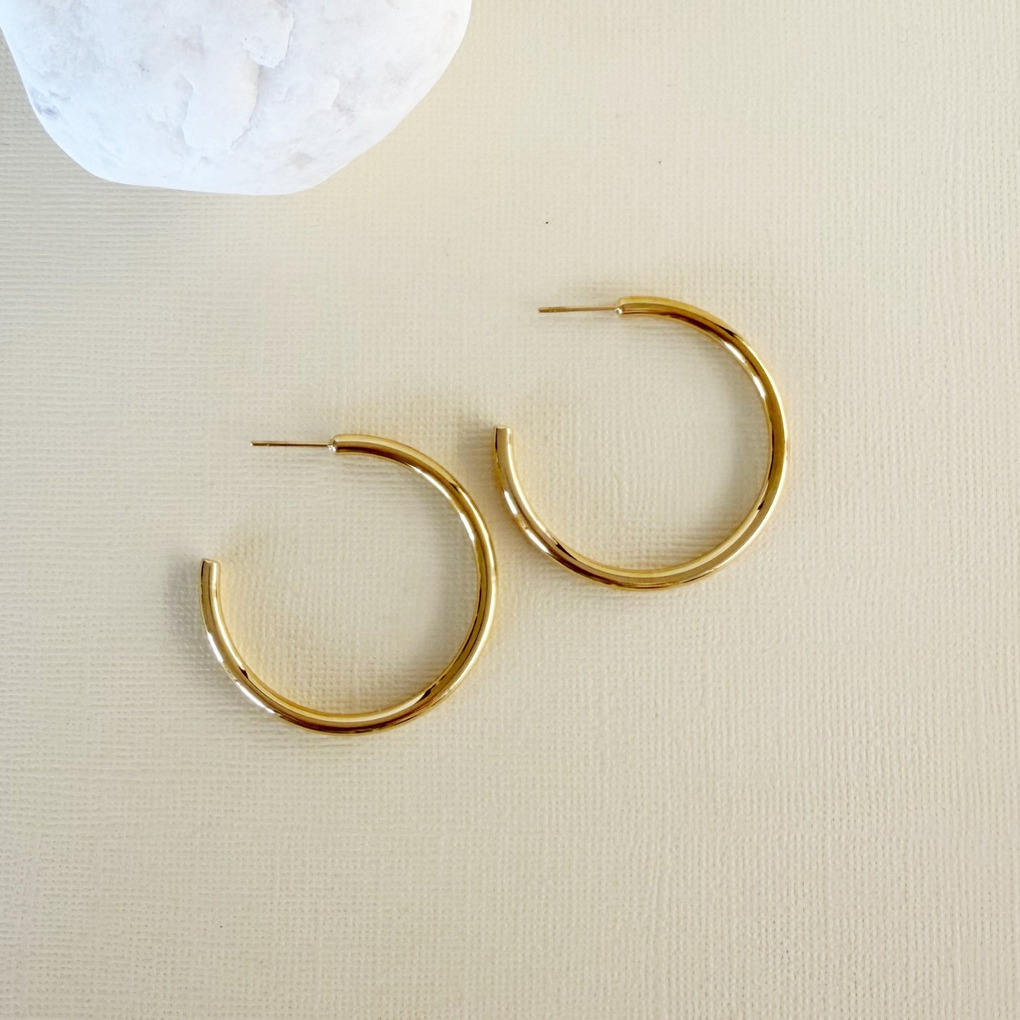 828 | CARTER HOOP EARRINGS  | 4cm GOLD