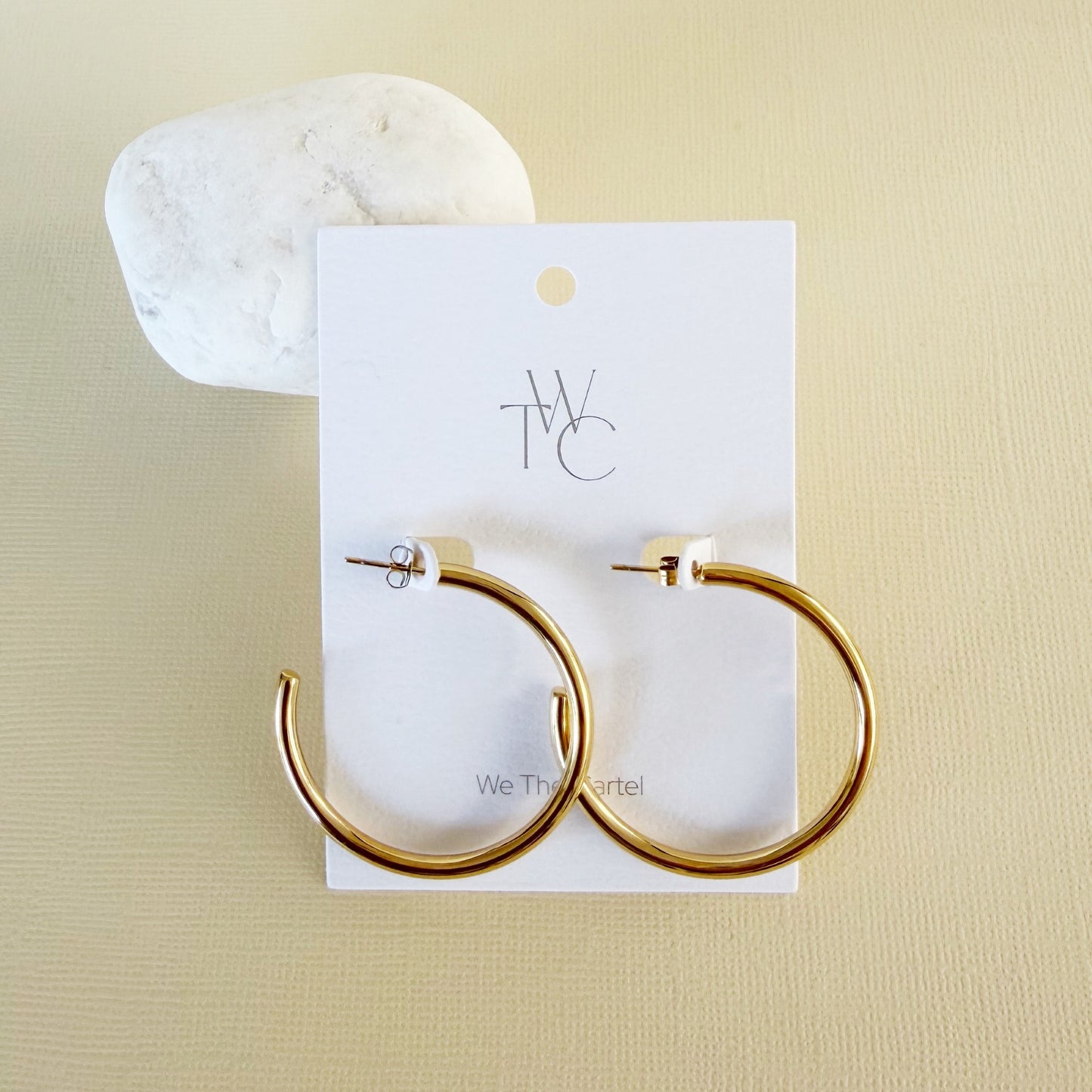828 | CARTER HOOP EARRINGS  | 4cm GOLD