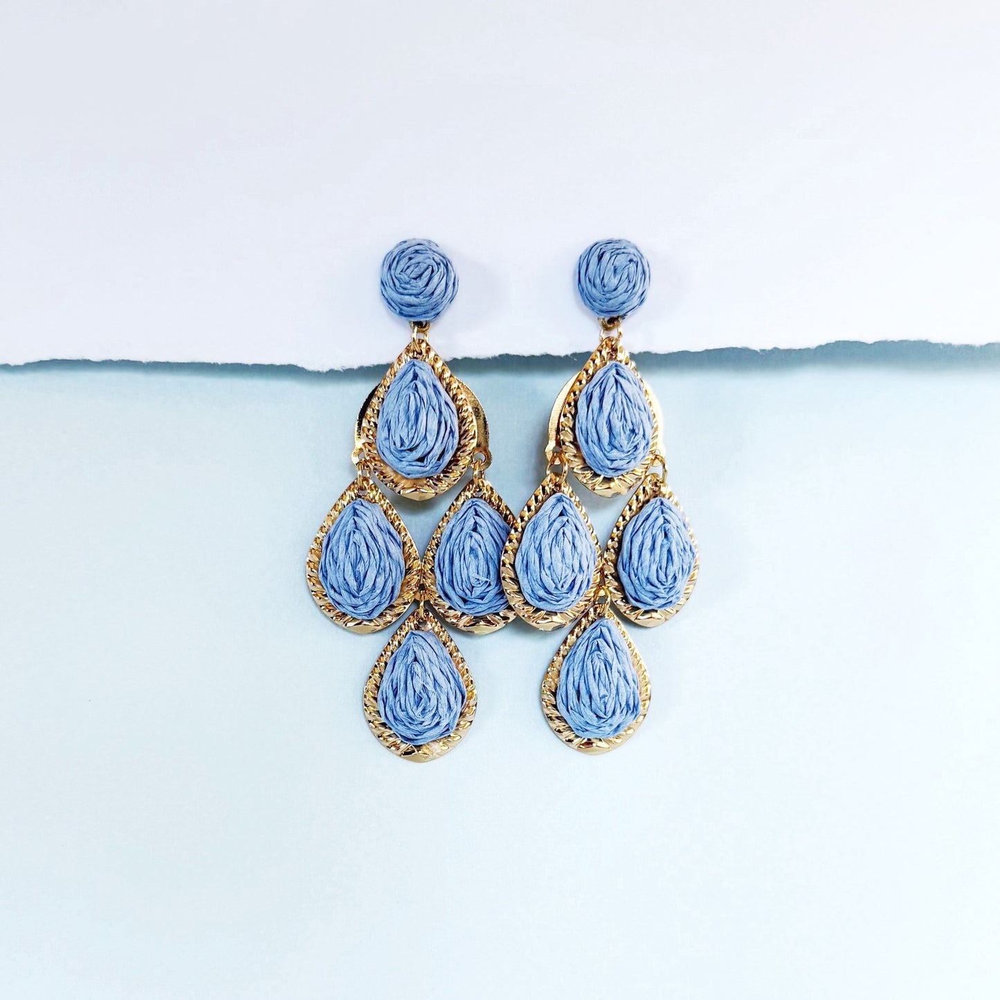 864 | CHELSEA EARRINGS | POWDER BLUE