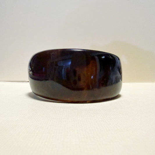 781 | HAYES RESIN BANGLE | DARK CHOCOLATE