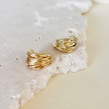 744 |  CLARKE EARRINGS  | GOLD