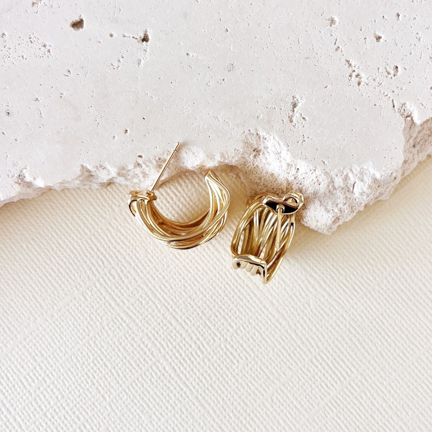 744 |  CLARKE EARRINGS  | GOLD