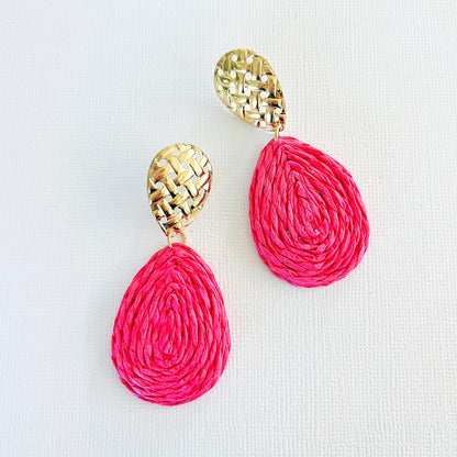 578 | DELTA EARRINGS | HOT PINK