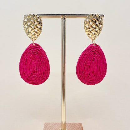 578 | DELTA EARRINGS | HOT PINK