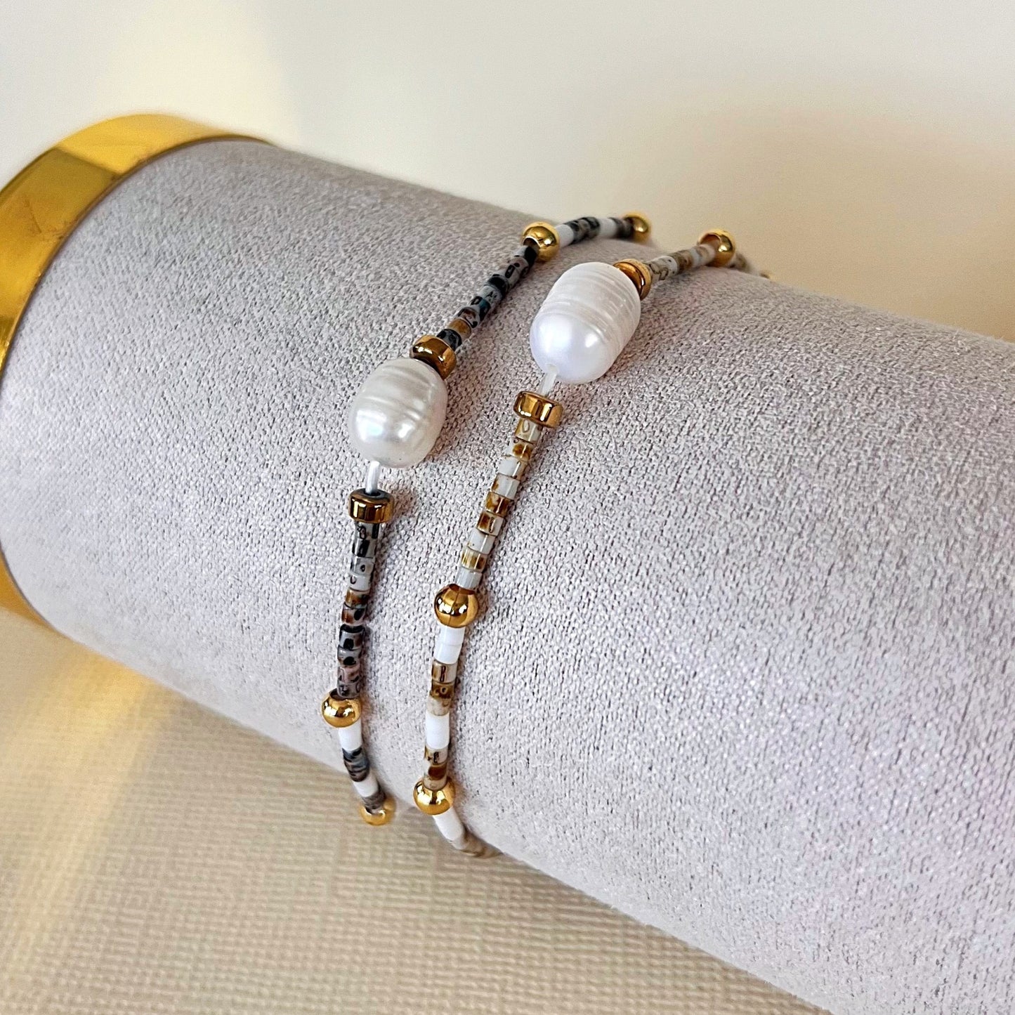 739 | DREW BEADED PEARL BRACELET DUO