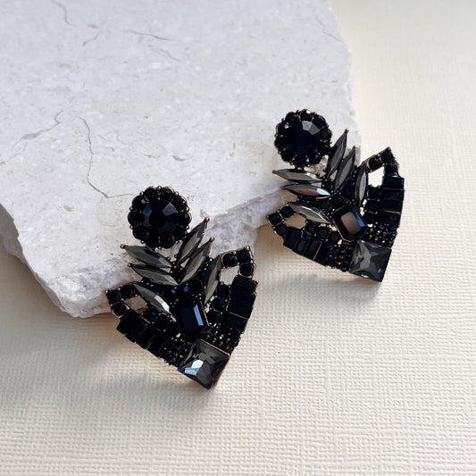 684 | EVANGALINE EARRINGS | BLACK