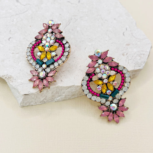 656 |  FERNANDA EARRINGS | PINK
