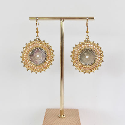 579 | FRANCESCA BEADED EARRINGS | BLUSH