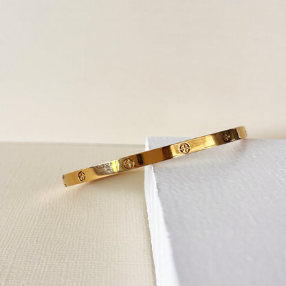 613 | LOVE BANGLE 4mm | GOLD